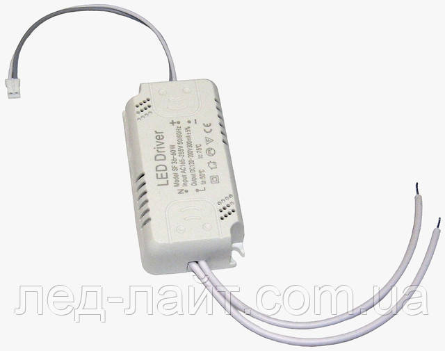 Драйвер светодиодов 300мА 36-60Вт LED driver 300mA 36-60w