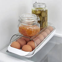 Лоток под наклоном для хранения яиц в холодильнике на 12шт «Ф-С»