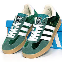 Adidas Gazelle Gucci Green женские замша ткань текстиль кроссовки зеленые Адидас Газель натуральная замша