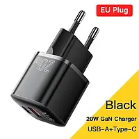 Зарядное устройство Essager 20 Вт GaN PD USB C блок питания зарядник QC3.0 PD 3.0 USB Type C Быстрая зарядка