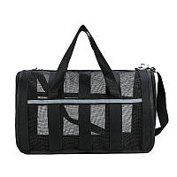 Сумка переноска для кошек и собак M 42x26x22 см CosmoPet CP-46M Black «Ф-С»