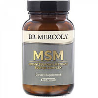 Препарат для суглобів і зв'язок Dr. Mercola MSM Methylsulfonylmethane Sulfur Complex 60 Caps z118-2024