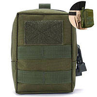 Тактический подсумок органайзер Storm BL-127; 0,7л; Олива. 17х13х7см. MOLLE. Поясная сумка органайзер.