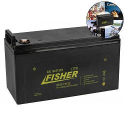 Тяговий акумулятор Fisher. 12V. 85A/h GEL. Без З/У. Гелева тягова акумуляторна батарея.