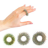 Массажер Су Джок кольцо - комплект из 3 шт., Су Джок набор массажные кольца для пальцев №1/№2/№3 «Ф-С»