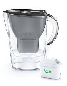 Brita Фільтр-глечик Marella Memo MXPro 2.4л (1.4л очищеної води) + 3 картриджа графіт  Baumar - Завжди Вчасно