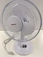 Вентилятор настольный Domotec MS-1624 Fan 9", настольный вентилятор 9" с мощным двигателем 30W 5105