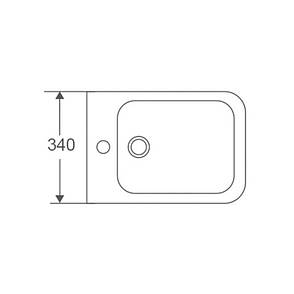 Біде підвісне Mixxus Premium Quadro-0501 485x345x325mm (MP6459), фото 3