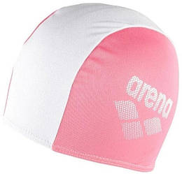 Шапка для плавання Arena POLYESTER II JR неоново-рожевий, білий Діт OSFM 002468-910