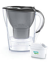 Brita Фільтр-глечик Marella Memo MXPro 2.4л (1.4л очищеної води) графіт  Technohub - Гарант Якості