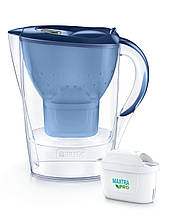 Brita Фільтр-глечик Marella Memo MXPro 2.4л (1.4л очищеної води) синій  Technohub - Гарант Якості