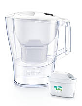 Brita Фільтр-глечик Aluna Memo MXPro 2.4л (1.4л очищеної води) білий  Technohub - Гарант Якості