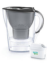 Brita Фільтр-глечик Marella Memo MXPro 2.4л (1.4л очищеної води) + 3 картриджа графіт  Technohub - Гарант Якості