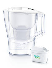 Brita Фільтр-глечик Aluna Memo MXPro 2.4л (1.4л очищеної води) + 3 картриджа білий  Technohub - Гарант Якості