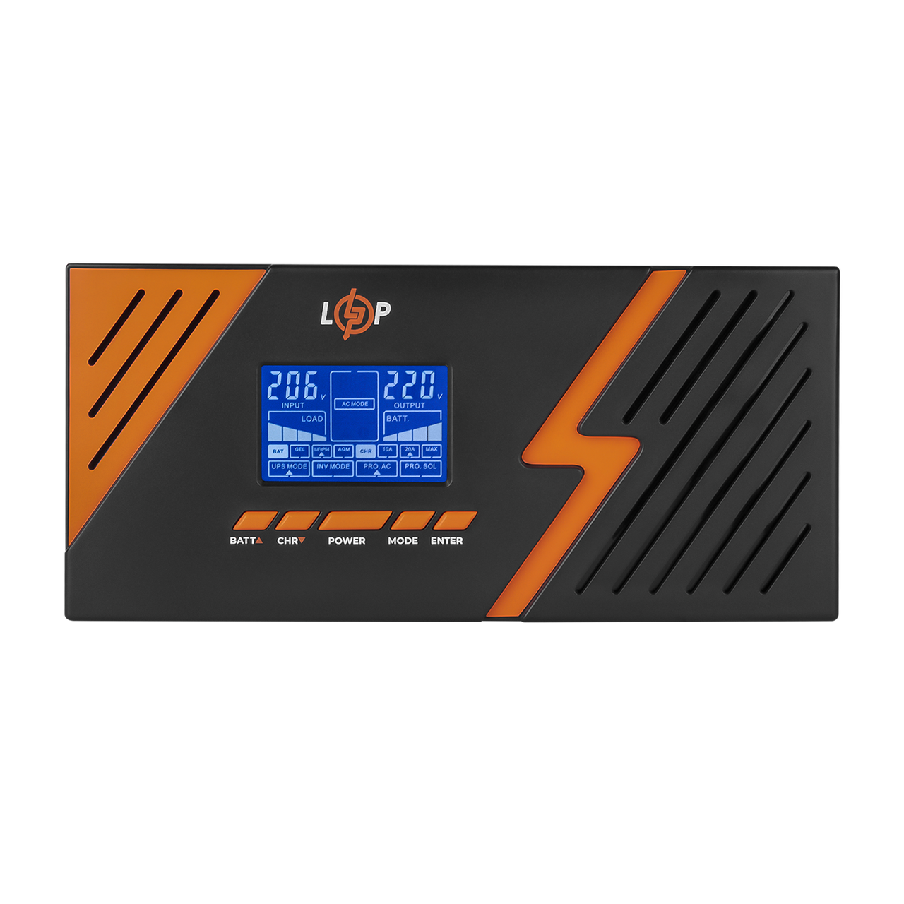 ДБЖ з правильною синусоїдою 12V LPM-PSW-1500VA (1050 Вт) Black