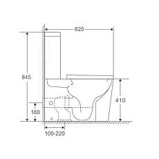 Унітаз-компакт Mixxus Premium Bevel-0401-T1 625x390x845mm, система змиву TORNADO 1.0 (MP6473), фото 5