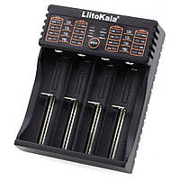 Зарядний пристрій Liitokala Lii-402, Ni-Mh/Li-ion/Li-Fe/LiFePO4, USB, Powerbank, LED, Box