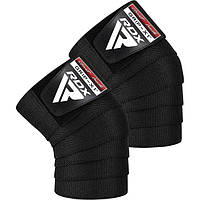 Бинти на коліна RDX K1 GYM Knee Wraps Full Black