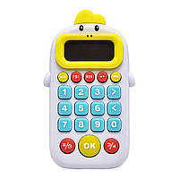 Калькулятор развивающий 99-7(White) со звуком, английская озвучка от LamaToys