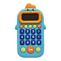 Калькулятор развивающий 99-7(Blue) со звуком, английская озвучка от LamaToys