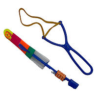 Игрушка "Вертушка-рогатка" MK5316 со светом 20 см (Синий) от LamaToys