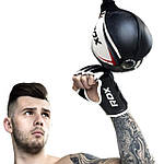 Пневмогруша боксерська RDX 2Y Boxing Speed Ball Leather Multi White/Red, фото 5