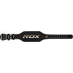 Пояс для важкої атлетики RDX 4 шкіряний Black Gold M, фото 2