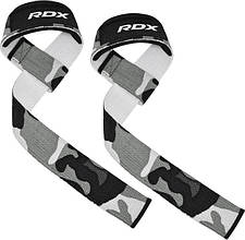 Лямки для тяги RDX W1 Gym Single Strap Camo Gray Plus