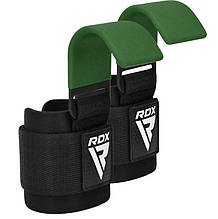 Гаки для тяги на зап'ястя RDX W5 Gym Hook Strap Army Green Plus
