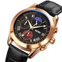 Стильные статусные мужские наручные часы стрелочные SKMEI 9236RGBK | Часы наручные WV-260 мужские стрелочные
