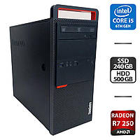 Комп'ютер Lenovo ThinkCentre M800 MT/ i5-6400/ 16GB RAM/ 240GB SSD+500GB HDD/ Radeon R7 250 2GB/ 350W