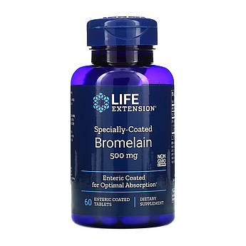 Specially-Coated Bromelain 500 mg - 60 tabs