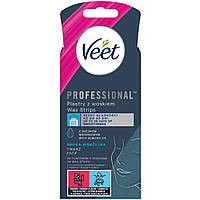 Восковые полоски Veet Professional для чувствительной кожи лица с Маслом миндаля 20 шт. (5900627074253)