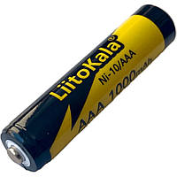 Акумулятор LiitoKala Ni-10/AAA 1.2V 1000mAh (Чорний з жовтим)