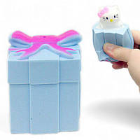 Игрушка-антистресс "Hello Kitty в подарке" (голубой) [tsi239565-ТSІ]