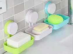 Мильниця на присоску Soap Box Multifunctional Пластикова мильниця для ванної e
