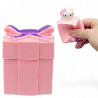Іграшка-антистрес "Hello Kitty в подарунку" (рожевий) [tsi239563-TSІ]