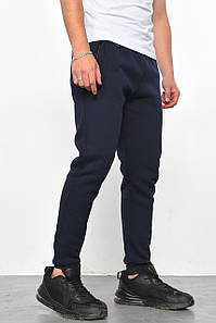 Спортивні штани чоловічі на флісі темно-синього кольору р.M 174226P