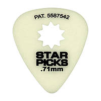 Набір медіаторів EVERLY GLOW IN THE DARK STAR PICK MEDIUM .71MM (12-PACK)