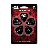 Набір медіаторів PLANET WAVES JOE SATRIANI SIGNATURE GUITAR PICKS, BLACK (HEAVY GAUGE)