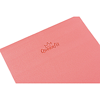 Коврик (мат) для фитнеса и йоги Queenfit 0,5см темно-розовый e