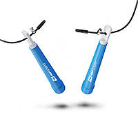 Скакалка Hop-Sport Crossfit с пластиковыми ручками HS-P010JR голубая e