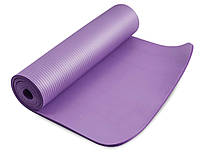 Мат для фитнеса и йоги Hop-Sport HS-N010GM 1см фиолетовый e