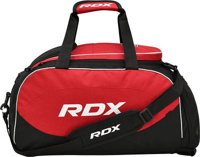 Спортивна сумка RDX R1 Duffel Bag with Backpack Straps Black/Red