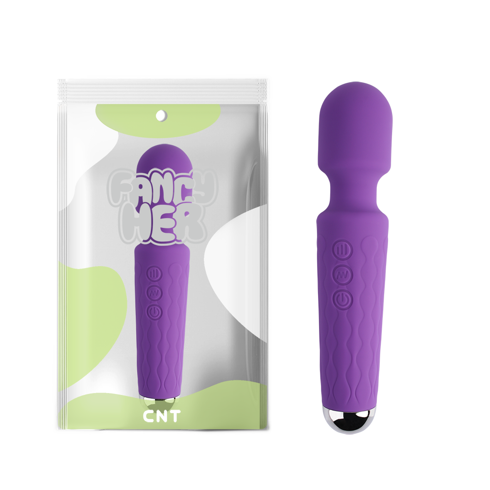 Мікрофон-вібратор Wand вібромасажер Ванд для всього тіла або інтимних зон, Фіолетовий, фото 1
