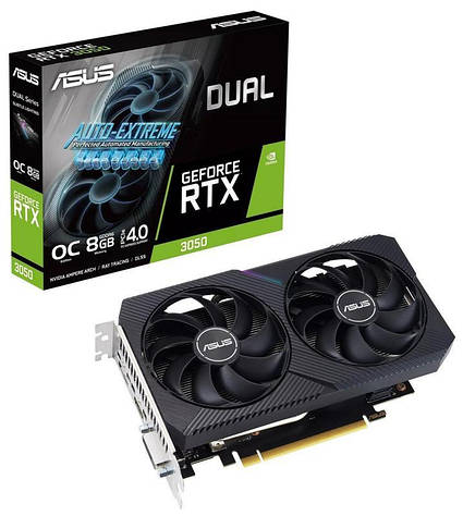 Відеокарта Asus Dual GeForce RTX 3050 V2 OC 8 GB (90YV0GH6-M0NA00)