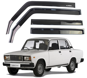 Дефлектори вікон вітровики ВАЗ 2105, 07 (вставні) (фетр)