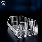 Кошик  JOKE 950х550х340мм, білий.  Кошик торговий, накопичувач для розпродажу у магазин, фото 2