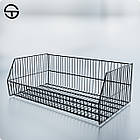 Кошик  JOKE 950х550х340мм, білий.  Кошик торговий, накопичувач для розпродажу у магазин, фото 3