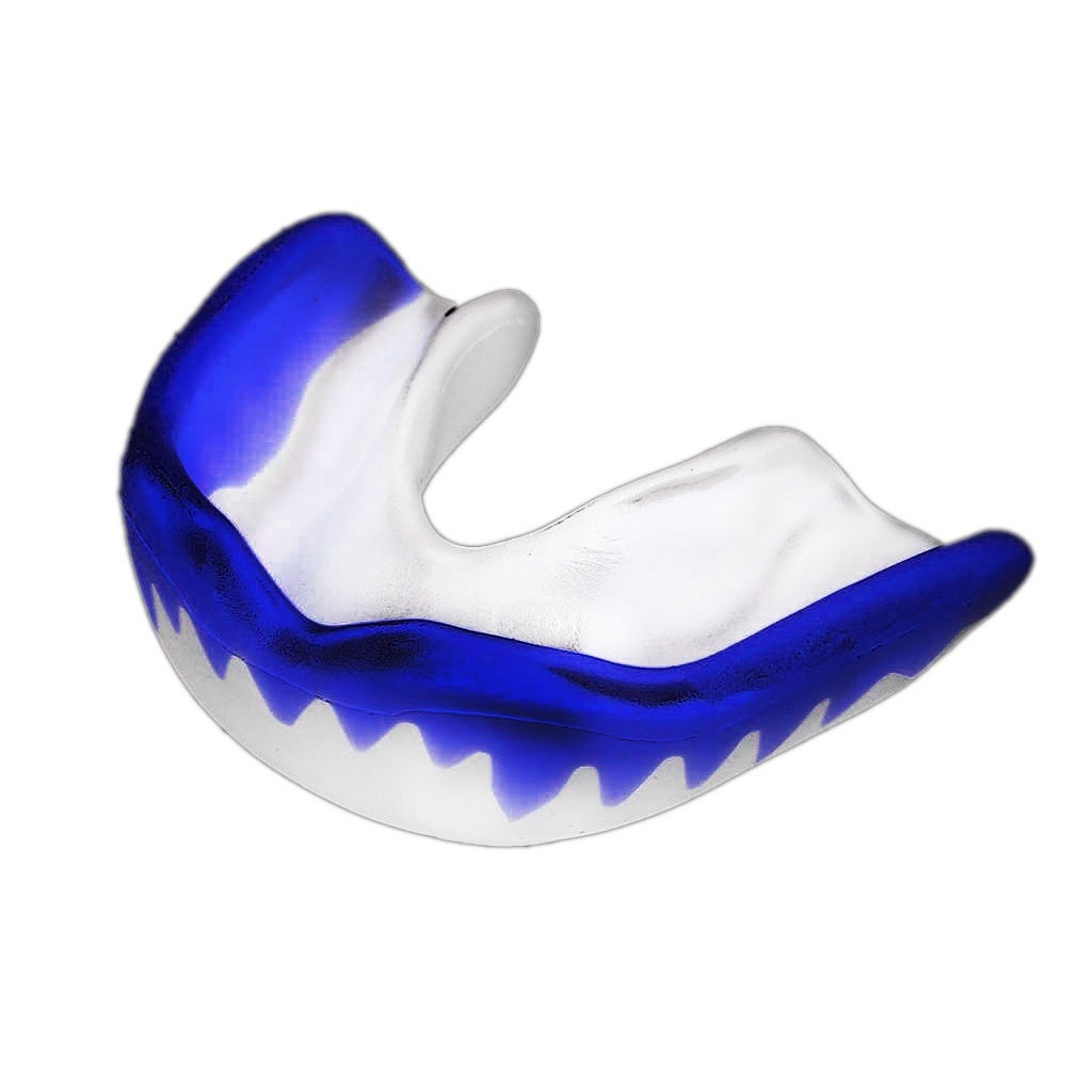 Капа боксерська дитяча POWER MG-004-БС біло-синя